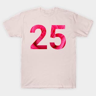 25 celebration day with roses T-Shirt